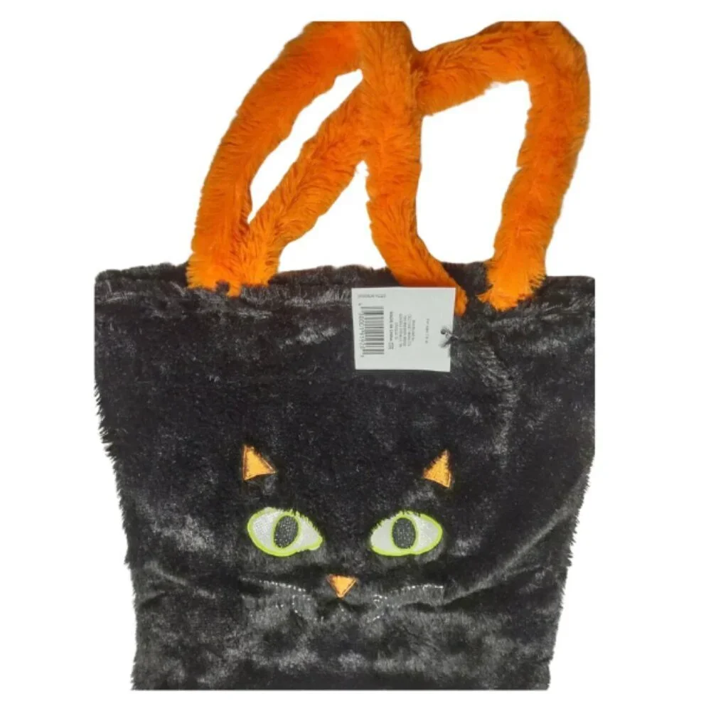 Tom's Toy Int'l Ltd. Black Cat Feline Animal Pet Treat Goodie Party Bag Tote